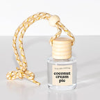 COOLGIRLCANDLES Coconut Cream Pie Car Hanging Fragrance Oil Air Freshener for Essential Oils, Long Lasting Automobile Diffuse