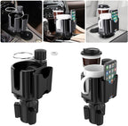Car Cup Holder Expander Adapter for Large Water Cups,2 Drink Bottles,Cup Coffee Bottles,NATGIC 4-in-1 Cup Holders Expander fo