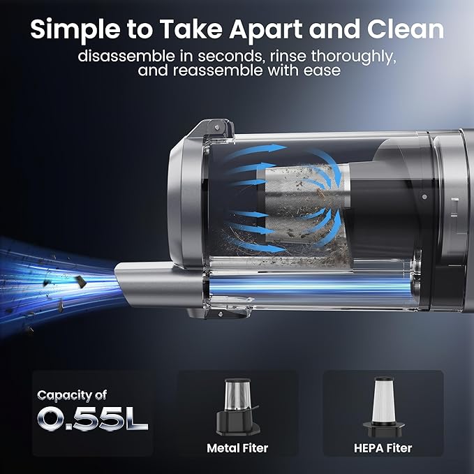 Hand Held Vacuum Car Vacuum Cleaner 18000PA High Power, 4-in-1 Air Duster & Air Blower & Pump Cordless Rechargeable Mini Smal