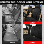 Foneso Car Seat Covers, 100% Breathable with Composite Sponge Inside, Airbag Compatible Universal Fit Accessories Auto for Ca