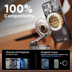 Phone Holders for Your Car, Car Phone Holder for Magsafe [Upgraded Strongest Suction & Magnetic] 360° Adjustable Magnetic Car Phone Mount for Your Car/Gym/Mirror Mount for iPhone & Android | Best Gift