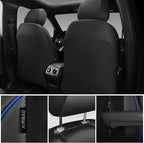 CAR PASS 3D Foam PU Leather Car Seat Covers, Universal Seat Covers Front 2 for Trucks SUV Sedan Automotive Seat Covers Armres