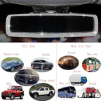 Rhinestone Car Rear View Mirror with Crystal Diamonds Rhinestones Cars Rear View Mirrors for Women,Car Interior Trim. (Sliver)