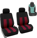FH Group Car Seat Cover Front Set Striking Striped Car Seat Covers with Front Seat Covers and Rear Split Bench, Universal Fit