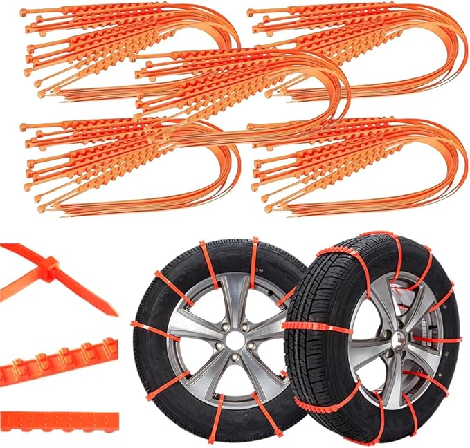 Anti Snow Chains, Snow Tire Chains, Reusable Anti-skid Snow Chains, Portable Pickup Truck and SUV Chains, Winter Tire Wheel C