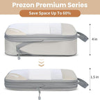 Compression Packing Cubes for Travel, Lightweight Vacation Travel Essentials, Travel Accessories for Suitcase Organizer Bags 