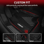 LASFIT Floor Mats for Acura RDX (2019-2026) All Weather Floor Liner TPE Custom Fit 1st & 2nd Row Rubber Car Mats for Acura RDX Automotive Accessories, Black, Tasteless, Durable and Easy to Clean