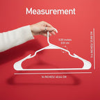 Utopia Home Plastic Hangers 100 Pack - Perfect Space Saving Clothes Hanger - Durable and Strong - Perfect Closet Organizers w