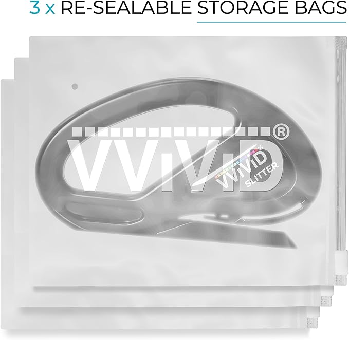 VViViD Safety Cutter, Pack of 3, for Vinyl Car Wrap, Window Film, Stationary, with 3 blades and 3 storage bags