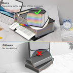 Expanding File Folder Accordion File Organizer with Handle,Fun Storage 13 Pockets Portable Document Organizer File Box Filing
