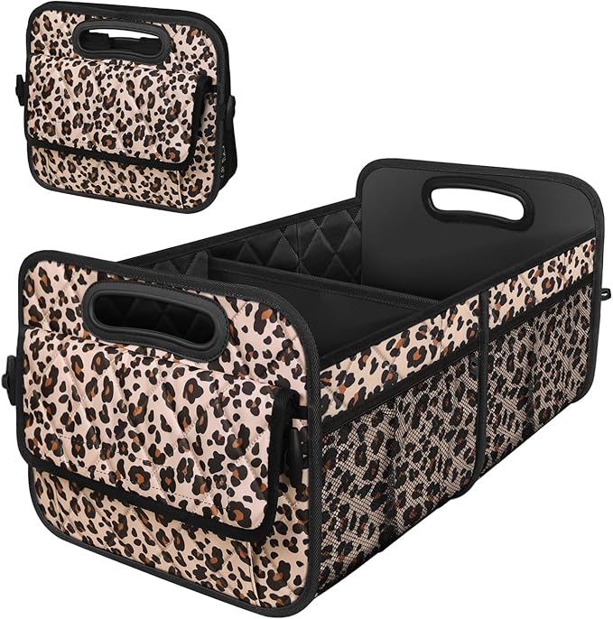 Deosk Car Trunk Organzier for suv,Car Organziers and Storage with 6 Big Pocket for Women/Men 50L Waterproof Polyester Trunk