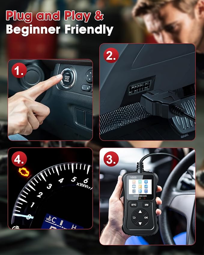 OBD2 Scanner Car Code Reader Support Voltage Test Plug and Play Fixd Car CAN Diagnostic Scan Tool Read and Clear Engine Error