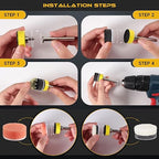 317 PCS 1 Inch Sanding Disc, GOH DODD Hook and Loop 60 to 10000 Grit Wet Dry Sandpaper Micro Sand Paper with 1/8" 1/4" Shank,