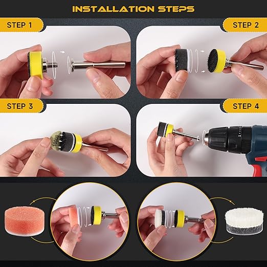 317 PCS 1 Inch Sanding Disc, GOH DODD Hook and Loop 60 to 10000 Grit Wet Dry Sandpaper Micro Sand Paper with 1/8" 1/4" Shank,