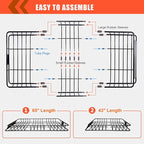Roof Rack Carrier Carrier Basket 65"*39"*6"+Waterproof Bag 20 Cubic Feet(51"*40"*17"),and Cargo Net with Attachment Hooks,Ratchet Straps.200 Lbs Capacity,Universal Rooftop small Size Roof Rack