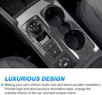 Autorder Custom Fit for Accessories 2021 2022 2023 2024 2025 Ford Bronco Sport Carbon Fiber Gear Shift Panel Cover Center Console Trim for Bronco Sport Big Bend (CX430 4-Door)