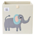 CLCROBD Foldable Animal Cube Storage Bins Fabric Toy Box/Chest/Organizer for Toddler/Kids Nursery, Playroom, 13 inch (Cute El