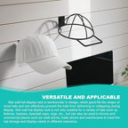 6 Pcs Slat Wall Hat Display Rack, Slat Wall Hat Racks for Vendors, Slatwall Hat Display for Baseball Hats Beanies Wigs Organi