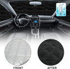 Ford Transit 2015-2023 Sun Shade 3-Piece Set - Custom Fit Windshield & Front Side Window Sunshades | Heat Reflective UV Blocker Privacy Cover for Transit T150 T250 T350 T350HD Van