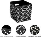 11 Inch Cube Storage Bins , Fabric Cube Organizer Bins with Handle, Foldable Cube Bins for Cloth or Accessary Storage, 11x11x