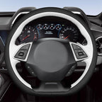 MEWANT Hand Sewn 3D Style Steering Wheel Cover Wrap for Chevrolet Camaro 2017-2022 Steering Wheel Accessories for Chevrolet Camaro 2017-2022