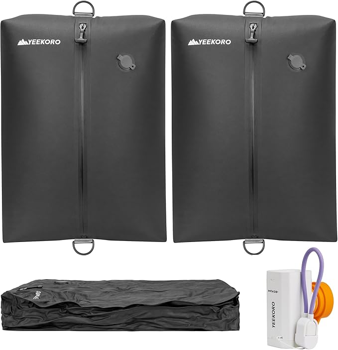Upgraded Vacuum Bag for Travel, Professional IPX8 Waterproof Reusable Vacuum Compression Bags for Travel Suitcases, Durable S