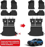 LASFIT Floor Mats & Cargo Mats Fits for Subaru Forester 2019-2024, All Weather TPE Custom Fit Easy Clean Durable Floor Liners for Forester 2019 2020 2021 2022 2023 2024 Car Mats & Trunk Liner, Black