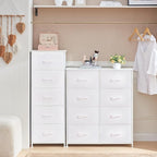 Somdot Tall Dresser for Bedroom with 5 Drawers, Storage Organizer Chest of Drawers with Removable Fabric Bins for Closet Beds