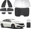 TINGLU Window Shades for Honda Civic 2016-2021 Accessories Car Side Full Windows Rear Triangular Windshield Sun Shade Sun UV Rays & Privacy Protection for Camping,Napping,and Relaxing 8PCS