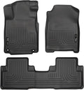 Husky Liners Weatherbeater Floor Mats | Fits 2012-2014 Honda CR-V | Front & 2nd Row, 3-pc Black - 98451