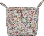 Boho Fabric Storage Basket, Large Capacity Laundry Basket, 12.2'' x 10.23'' x 10.23'' Collapsible Laundry Hamper with Easy Ca