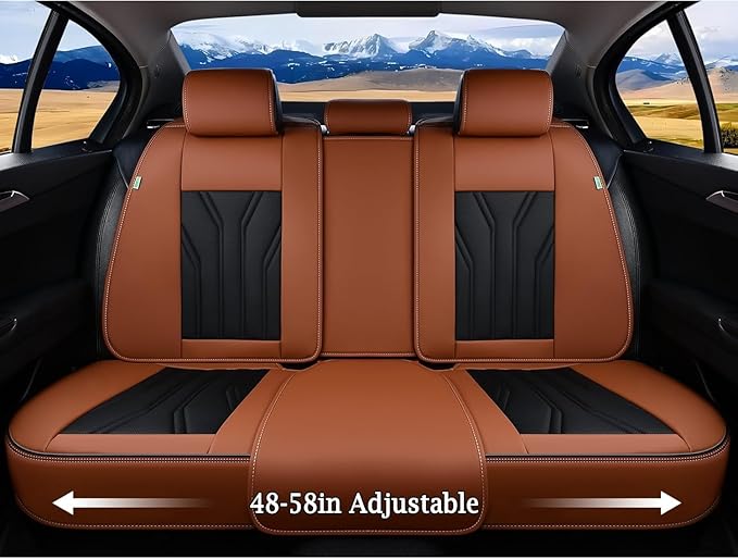 FLORICH Rear Seat Covers Leather Car Seat Covers Waterproof Back Seat Cover Automotive Seat Covers Universal Seat Cushion Pro