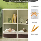 COMFY-HOMI 11.5"x7.5"x4.7" Storage Baskets for Organizing | Cotton Rope Woven Basket | Toy Storage Bin Box | Basket for Shelv