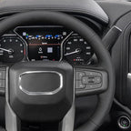 MEWANT Steering Wheel Cover for GMC Sierra Steering Wheel Cover for GMC Sierra 1500 / Sierra 1500 Limited/Sierra 2500 / Sierra 3500/ Yukon (XL) Hive Microfiber Leather