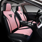 FLORICH Leather Seat Covers Pink Car Seat Covers Full Set Car Seat Protectors 5 Seats Driver Seat Covers Fit for Most Cars Tr