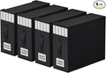 StorageTastic 4 Pack Bed Sheet Closet Organizers and Storage,Sturdy Foldable Storage Containers with Window and Label,Storage