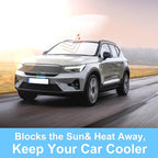 TINGLU Sun Shade for Volvo XC40 2019-2024 2025 2026 Accessories Windshield Sun Shade Window Shade UV Rays Protection Sun Visor Cover with Steering Wheel Sunshade Storage Bag