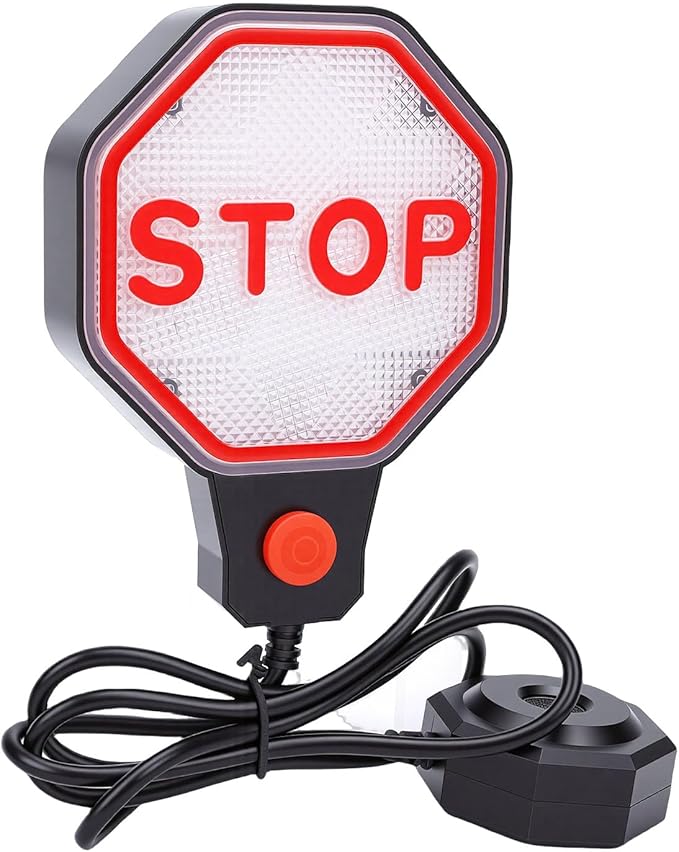 Adjustable Garage Parking Aid Sensor, Ultrasonic Distance Measurement Stop Sign, 6in to 6ft Sensor Assist with Stop Sign, Ideal for Cars, SUVs & Trucks