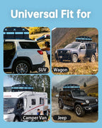 Car Rooftop Cargo Carrier Bag 30 Cubic Feet, Soft-Shell Luggage Cargo Bag Waterproof Bag, Include 2 Reinforced Straps, 6 Door Hooks, Anti-Slip Mat, Luggage Lock