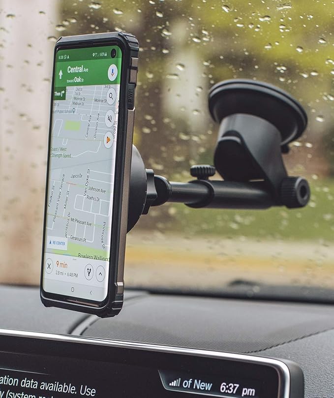 ENCASED LolliLockit Magnetic Grip Car Mount for Pop Phone Holder, Dash/Window Socket Attachment by LolliLocket (Patent Pending)