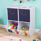 Closet Organizers Fabric Storage Bins With Lids Collapsible Cube Storage Organizer Basket With Handles,Storage Boxes for Clot