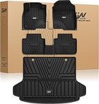 3W Floor Mats & Cargo Liner Fit for Honda HR-V 2026-2023 & Acura ADX 2026 2025, Honda HRV Accessories TPE Custom Fit Floor Liner and Cargo Liner Mat (Include Hybrid) (Not fit Premium Audio System)