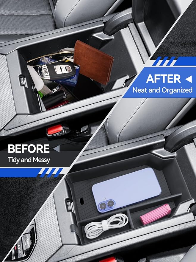 for Model 3 Center Console Organizer Armrest Tray Middle Storage Box Insert Container Durable ABS Plastic Accessories 2024 2025