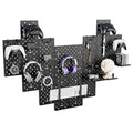 PEGZONE Controller and Headphone Holder Wall Mount, Modular Gaming Pegboard with Accessories, Controller Stand for Xbox PS5 P
