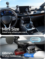 LISEN 15W Magsafe Car Mount Charger, Magnetic Wireless Car Charger, Suction Phone Mount, Vacuum Magnetic Phone Holder for Car Mount for iPhone 17 Pro Max 16 15 14 13 12, Samsung S26/S25, Pixel 10 Pro