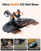 APPS2Car for Magsafe CD Player Phone Mount [17 Strong Magnets] Magnetic CD Phone Holder for Car Hands-Free Car Mount Compatible with iPhone 17 16 15 14 13 12 Pro Max Mini Plus MagSafe Case All Phones