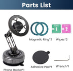 2026 Upgraded Magnetic Phone Mount for Car 360 Adjustable Vacuum Suction Magnetic Car Phone Holder for iPhone 17 Pro Max 16 15 14 13 12 Air Plus