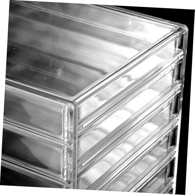 Makeup Organizer Box Desktop Jewelry Holder Acrylic Storage Cosmetics Display Compact Stylish