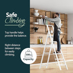 WOA WOA 6 Step Ladder, Lightweight Folding ladders with Wide Pedals, Slim Stepladder for Narrow Spaces, Tall Ladder for High 