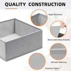 【FAMILY PACK】Drawer Organizer Clothes, 20 Pack Dresser Organizer Bins for Baby Clothes - Underwear Bra Sock Organizer - Fabri